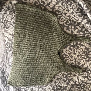 Crochet sleeveless sweater